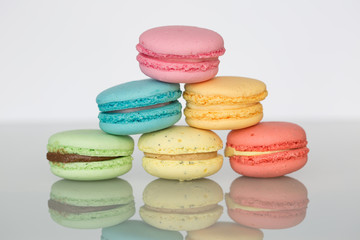 Traditional French homemade macaroons
