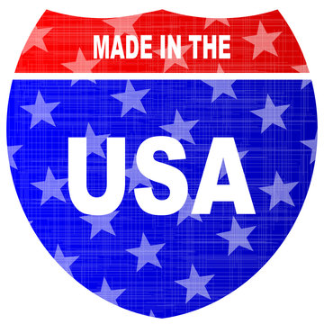 Interstate Made In The USA Sign