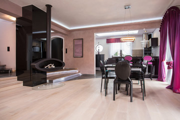 Spacious dining room