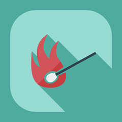 Flat modern design with shadow icons match