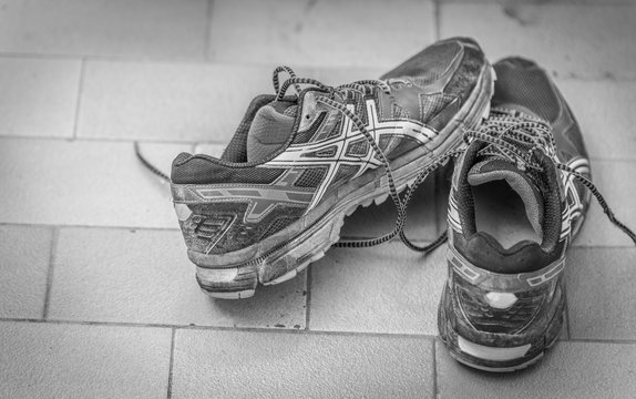 Zapatillas de running usadas de entrenar