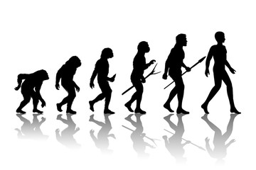 Plakat Man evolution