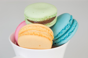 Traditional French homemade macaroons
