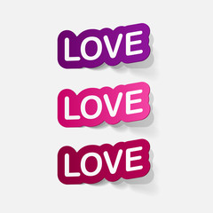 paper sticker: big love