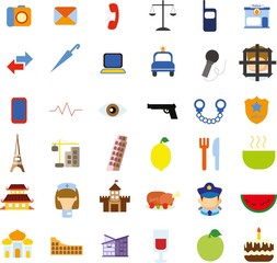 Business concept flat icon career profession infographic design elements vector illustration 