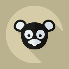Flat modern design with shadow icons pandas