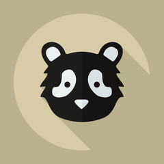 Flat modern design with shadow icons pandas