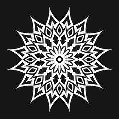 Abstract element for design - white star