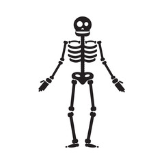 Happy Halloween skeleton illustration