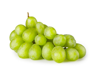 Bunch of ripe green grapes