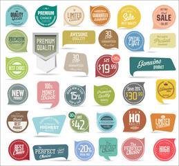 Premium, quality modern labels collection