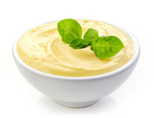bowl of mayonnaise