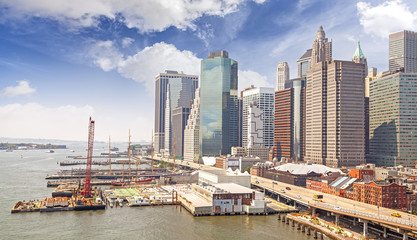 Fototapeta premium New York City waterfront, USA.