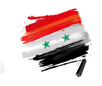 drapeau de la syrie