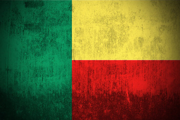 Grunge Flag Of Benin