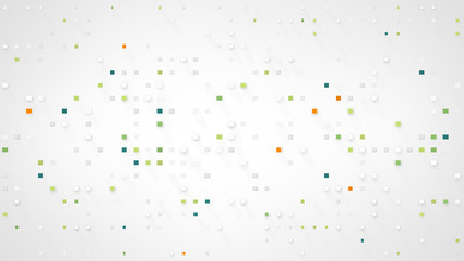 extruded squares abstract background