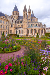 Fototapeta na wymiar Abbaye aux Hommes, Caen, Normandie 