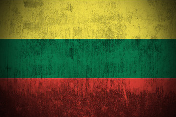 Grunge Flag Of Lithuania