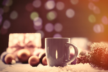 Cup of tea and gifts