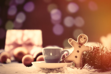 Cup of tea and gifts