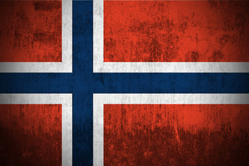 Fototapeta premium Grunge Flag Of Norway
