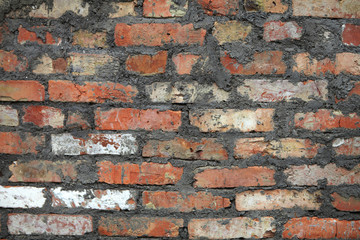 Old vintage brick wall.