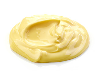 mayonnaise on a white background