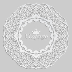 Abstract vector frame for your text.