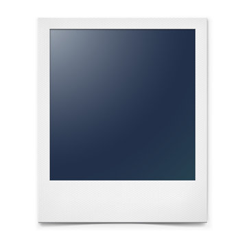 Photo frame isolated on a white background with a realistic paper texture and shadow. Can be used to design photo albums, promo, advertising, etc.