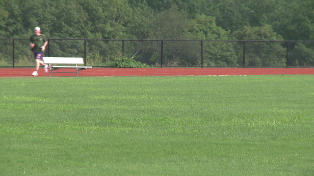 High school track.