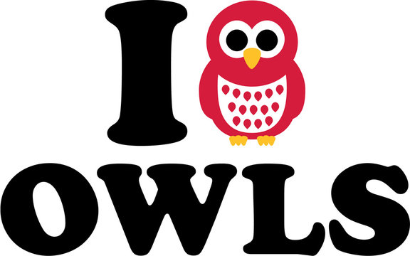 I love owls pictogram