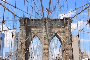 Naklejka premium New York Brooklyn Bridge