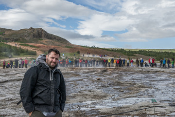 Fototapeta premium Gayser - Islanda - Strokkur - Geysir