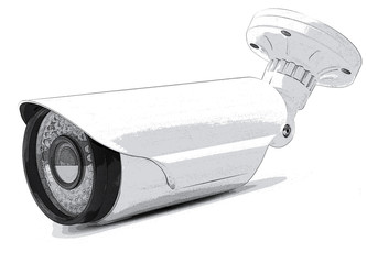 CCTV Camera  - obrazy, fototapety, plakaty