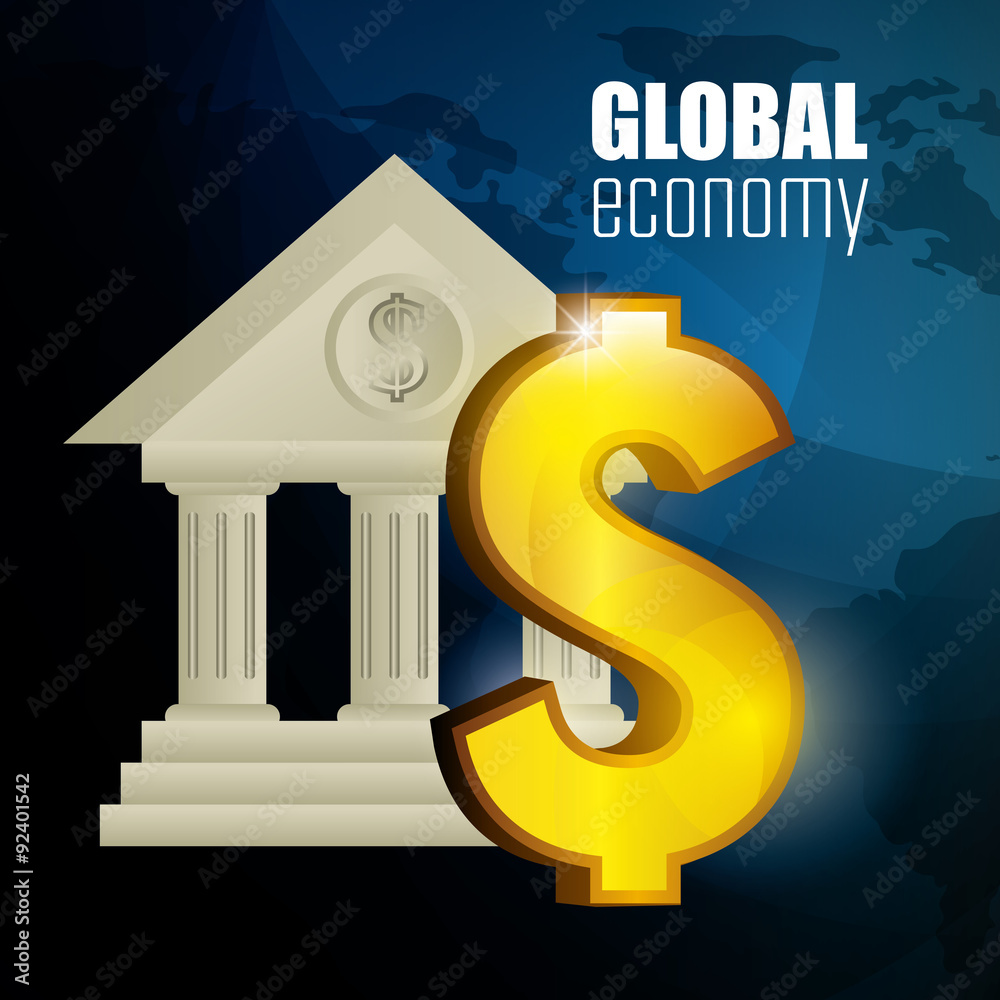 Sticker global economy