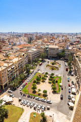 Valencia aerial skyline