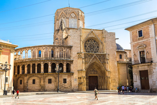 Square of Saint Mary's in Valencia