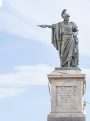 Fototapeta na wymiar bronze statue indicate