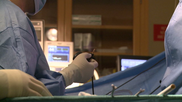 Surgeons performing an operation