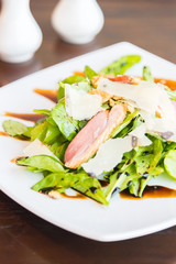 Salad breast smoked duck