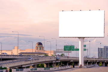 large Blank billboard ready for new advertisement