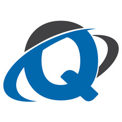 Obraz premium Letter initial Swoosh Modern Logo