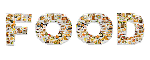 Word Food Collage