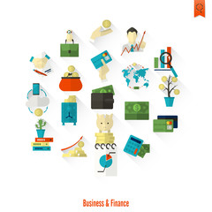 Business and Finance Icon Set
