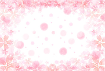 桜　年賀状　背景