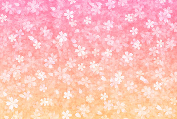 桜　年賀状　背景