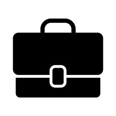 Work briefcase flat icon for apps and websites