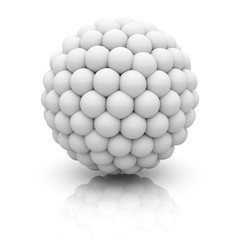 Abstract 3d Sphere On White Background