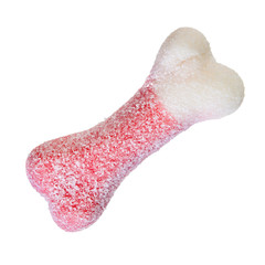Red and white candy bone