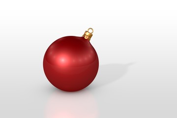 red christmas ball